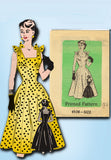 1950s Original Vintage Anne Adams Pattern 4506 Misses Princess Sun Dress Sz 30 B