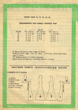 1950s Original Vintage Anne Adams Pattern 4506 Misses Princess Sun Dress Sz 30 B