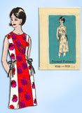 1960s Original Vintage Anne Adams Pattern 4530 Uncut Dress w Side Ties 38 Bust