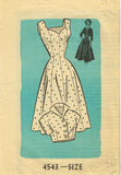 1950s Vintage Anne Adams Sewing Pattern 4543 Misses Princess Cut Sun Dress 36 B