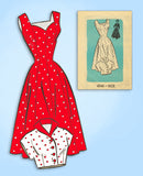 1950s Vintage Anne Adams Sewing Pattern 4543 Misses Princess Cut Sun Dress 36 B