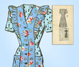 1940s Vintage Anne Adams Sewing Pattern 4547 Plus Size Princess Dress Sz 42 Bust