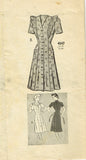 1940s Vintage Anne Adams Sewing Pattern 4547 Plus Size Princess Dress Sz 42 Bust