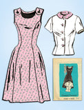 1950s Vintage Anne Adams Sewing Pattern 4549 Uncut Misses Jumper Dress Size 36 B