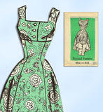 1950s Vintage Anne Adams Sewing Pattern 4554 Misses Dress & Jacket Size 36 Bust