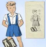 1940s Vintage Anne Adams Sewing Pattern 4563 Uncut WWII Toddler Boys Suit Size 1