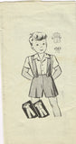 1940s Vintage Anne Adams Sewing Pattern 4563 Uncut WWII Toddler Boys Suit Size 1