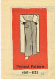 1950s Vintage Anne Adams Sewing Pattern 4565 Uncut Misses Slender Skirt Sz 25 W