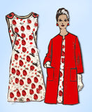 1960s Original Vintage Anne Adams Pattern 4576 Uncut Misses Dress and Coat 42B