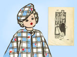 Anne Adams 4600: 1950s Cute 20 Inch Doll Clothes Set Vintage Sewing Pattern