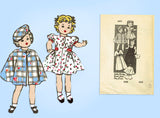 Anne Adams 4600: 1950s Cute 20 Inch Doll Clothes Set Vintage Sewing Pattern