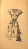 1940s Original Vintage Anne Adams Pattern 4617 Uncut Misses WWII Dress Sz 34 B