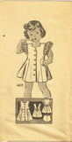 1940s Vintage Mail Order Sewing Pattern 4619 Very Easy Toddler Girls Dress Sz 4 - Vintage4me2