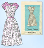 1950s Vintage Anne Adams Sewing Pattern 4620 Uncut Ladies Day Dress Size 38 Bust