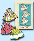 1950s Original Vintage Anne Adams Pattern 4623 Misses Cocktail Apron Set Sz Med