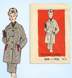 1960s Original Vintage Anne Adams Pattern 4638 Uncut Misses Coat & Skirt Sz 35 B