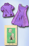 1950s Vintage Anne Adams Sewing Pattern 4641 Toddler Girls Jumper Dress Size 4