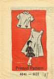 Anne Adams 4641: 1950s Vintage Sewing Pattern Toddler Girls Sz 4 Dress Uncut vintage4me2
