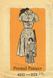 1960s Vintage Mail Order Sewing Pattern 4642 Uncut Misses Shirtwaist Dress 36 B