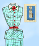 1950s Vintage Mail Order Sewing Pattern 4652 Uncut Misses 2 PC Dress Sz 30 Bust - Vintage4me2
