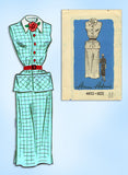 1950s Vintage Mail Order Sewing Pattern 4652 Uncut Misses 2 PC Dress Sz 30 Bust - Vintage4me2