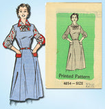 1950s Vintage Anne Adams Sewing Pattern 4654 Plus Size Jumper Dress Size 43 Bust