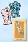 1950s Vintage Anne Adams Sewing Pattern 4660 Misses Sleeveless Blouse Size 30 B