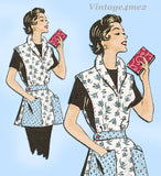 Anne Adams 4669: 1950s Charming Misses Cobbler Apron 30B Vintage Sewing Pattern