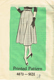1950s Vintage Anne Adams Sewing Pattern 4673 Uncut Misses Skirt Size 34 Waist