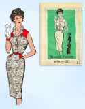 1950s Original Vintage Anne Adams Pattern 4679 Uncut Misses Rockabilly Dress 34B