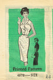 1950s Original Vintage Anne Adams Pattern 4679 Uncut Misses Rockabilly Dress 34B