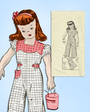 https://all-original-vintage4me2-patterns1940s Vintage Anne Adams Sewing Pattern 4694 Cute Toddler Girls Coveralls Size 4 - Vintage4me2