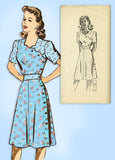 1940s Vintage Mail Order Sewing Pattern 4698 Uncut Misses WWII Dress Sz 32 Bust - Vintage4me2