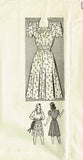 1940s Vintage Mail Order Sewing Pattern 4716 Uncut Misses Day Dress Size 35 Bust