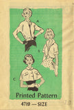 Anne Adams 4719: 1950s Misses Jacket & Topper Set Sz 38 B Vintage Sewing Pattern