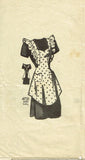 1940s Vintage Anne Adams Sewing Pattern 4721 Misses Full Bib Apron Size MED