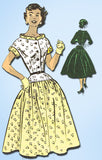 1950s Vintage Anne Adams Sewing Pattern 4728 Uncut Misses Rockabilly Dress Sz 13