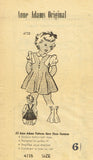 1940s Vintage Anne Adams Sewing Pattern 4735 Toddler Girls Jumper or Sun Dress 6 - Vintage4me2