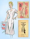 1940s Vintage Anne Adams Sewing Pattern 4742 Uncut Plus Size Womens Dress 42 B