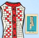 1960s Vintage Mail Order Sewing Pattern 4753 Uncut Plus Size Sheath Dress 43 B