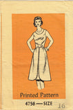 1960s Original Vintage Anne Adams Pattern 4756 Uncut Ladies Wrap Dress 38 Bust