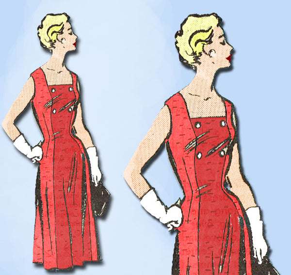 1960s Vintage Anne Adams Sewing Pattern 4780 Uncut Plus Size Sun Dress 41 Bust