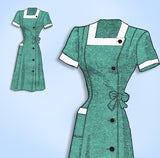 1940s Original Vintage Mail Order Pattern 4785 Uncut WWII Misses Dress Sz 32 B