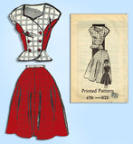 1950s Vintage Anne Adams Sewing Pattern 4791 Uncut Misses Peplum Suit Sz 36 Bust