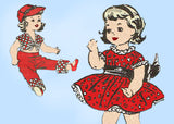 Anne Adams 4795: 1950s Uncut 14 Inch Doll Clothes Set Vintage Sewing Pattern