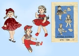 Anne Adams 4795: 1950s Uncut 14 Inch Doll Clothes Set Vintage Sewing Pattern