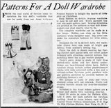 Anne Adams 4795: 1950s Uncut 14 Inch Doll Clothes Set Vintage Sewing Pattern