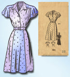 1940s Vintage Anne Adams Mail Order Sewing Pattern 4810 Misses Dress Sz 20 - Vintage4me2