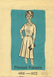 1960s Vintage Mail Order Sewing Pattern 4816 Women's Street Dress Size 37 Bust