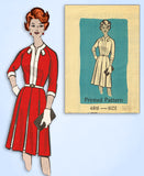 1960s Vintage Mail Order Sewing Pattern 4816 Women's Street Dress Size 37 Bust